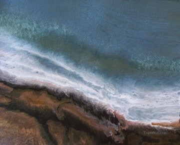風景 Painting - 合流点の抽象的な海の風景